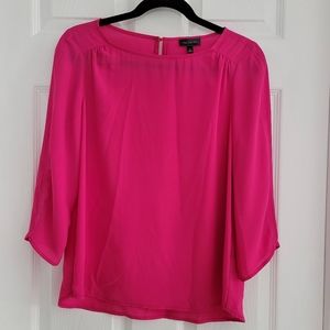 The Limited Women Pink 3/4 Sleeve Blouse Shirt Size Medium